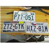 Image 1 : 3 TEXAS LICENCE PLATES