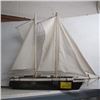 Image 1 : TWO MAST WOODEN SAILING SHIP MODEL