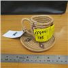 Image 1 : NATIVE AMERICAN WOVEN TEA CUP AND SAUCER