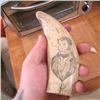 Image 2 : 2 CARVED BONE SHIP SCRIMSHAWS