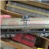 Image 2 : VINTAGE METAL TRAIN SET, APPROX. 1940s IN BOX WITH TRACK & TRANSFORMER