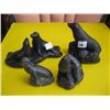 Image 1 : 4 SEA OTTER FIGURINES