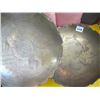 Image 2 : 2 RAISED BRASS DISHES