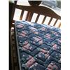 Image 2 : PINE QUEEN SIZE BED FRAME WITH MATTRESS