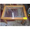 Image 1 : SMALL GLASS CENTERED END TABLE