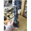 Image 1 : METAL STATUE OF GREEK WOMAN ON MARBLE BASE