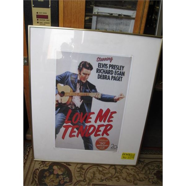 FRAMED ELVIS PRESLEY LOVE ME TENDER PICTURE