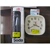 Image 1 : SODA SYPHON WITH SODA CHARGERS & A CARAVELLE WALL CLOCK