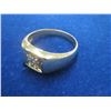 Image 3 : MENS 10K DIAMOND RING SZ 11