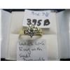 Image 2 : LADIES 10KT RING WITH SMALL DIAMONDS, SZ 7 1/4