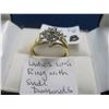 Image 3 : LADIES 10KT RING WITH SMALL DIAMONDS, SZ 7 1/4