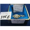 Image 2 : 2 LADIES 14KT RINGS, 1 WITH DIAMOND, SZ 7