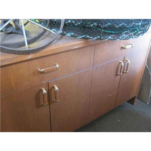 WORKSHOP DESK WITH MATCHING CREDENZA