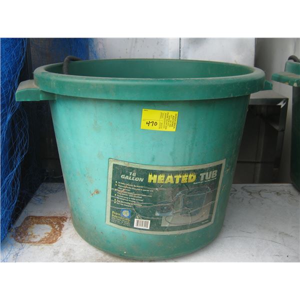16 GAL. HEATED TUB