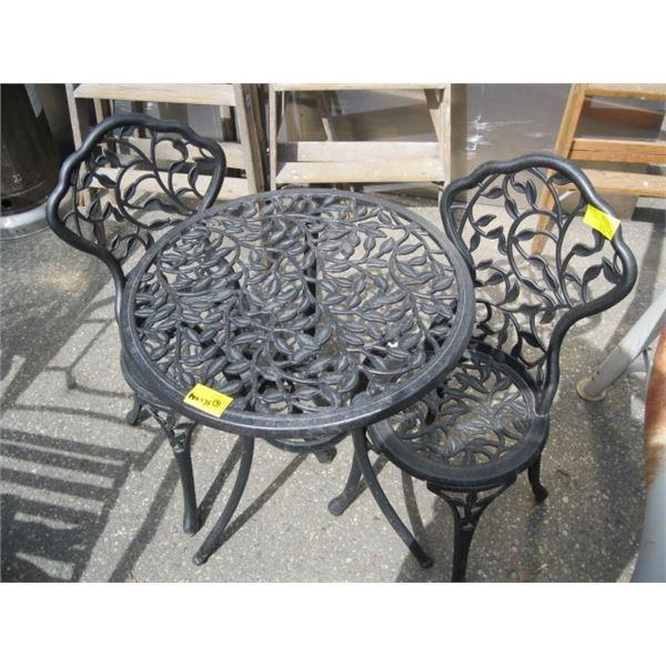 PATIO TABLE WITH 2 CHAIRS