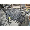 Image 1 : PATIO TABLE WITH 2 CHAIRS