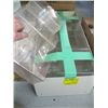 Image 2 : METAL BIN OF ASST. PLASTIC DISPLAY CASES & BOX OF NEW WALL PLATES