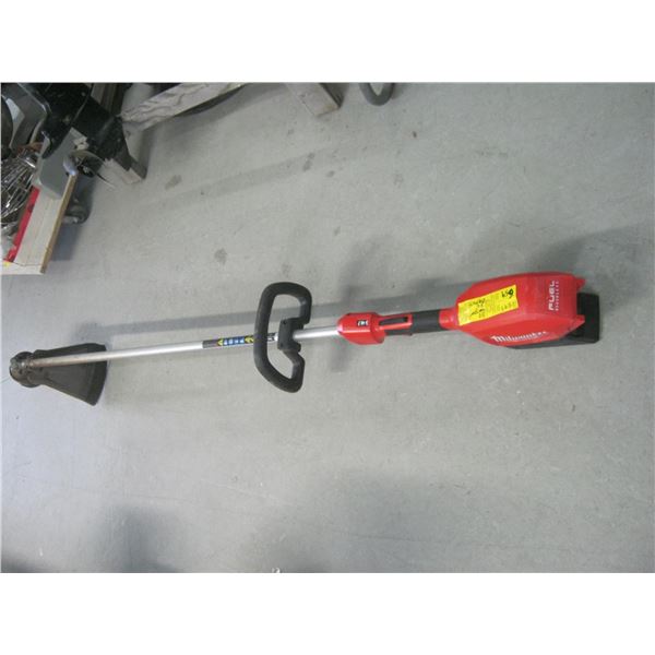 MILWAUKEE CORDLESS WEEDEATER, NO CHARGER, NO BATTERY