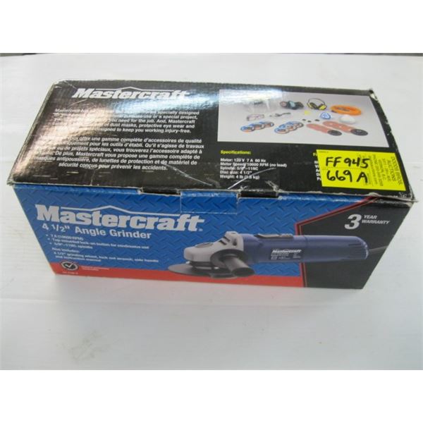 MASTERCRAFT 4 1/2  GRINDER