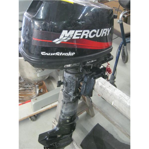 MERCURY 4 STROKE 4HP OUTBOARD ENGINE, HAS BROKEN SHIFTER