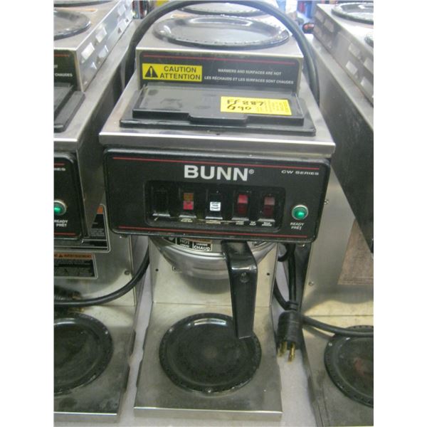 BUNN COFFEE MAKER, HAS BASKET