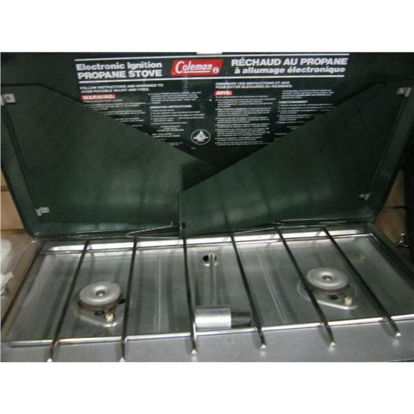 COLEMAN ELECTRONIC IGNITION PROPANE CAMP STOVE