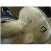 Image 2 : BOX WITH CHILD'S SKATES, HOCKEY EQUIPMENT & BASEBALL GLOVE