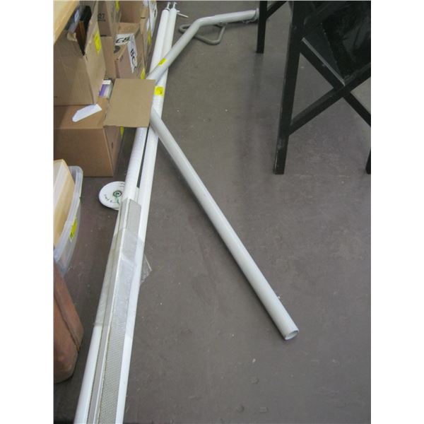 2 MEDICAL POLES & A MEDICAL RAIL