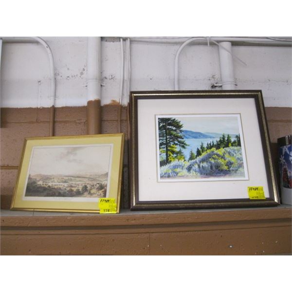 2 FRAMED PICTURES