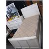 Image 1 : SINGLE BOXSPRING MATTRESS & WHITE BED FRAME