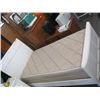 Image 2 : SINGLE BOXSPRING MATTRESS & WHITE BED FRAME