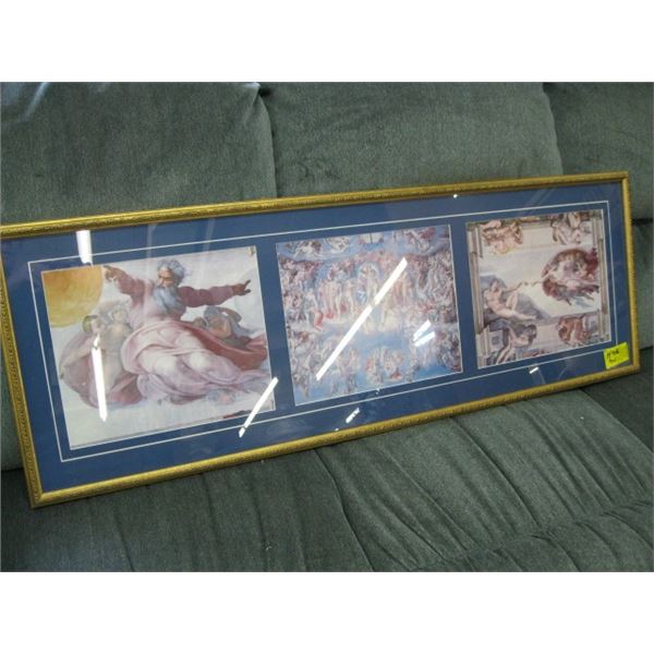 LONG FRAMED RELIGIOUS PICTURE