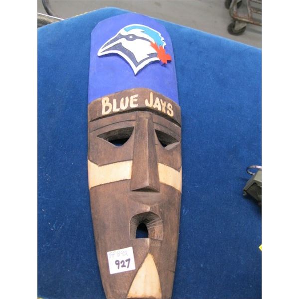 CARVED BLUEJAYS MASK
