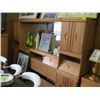 Image 3 : 3 PIECE OAK BEDROOM SET WITH LG. MIRRORED HEADBOARD, MIRRORED DRESSER & HIGHBOY DRESSER