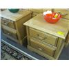 Image 2 : OAK BEDROOM SET WITH QUEEN SIZE HEADBOARD, FOOTBOARD, MIRRORED DRESSER, HIGHBOY DRESSER & 2 NIGHT ST
