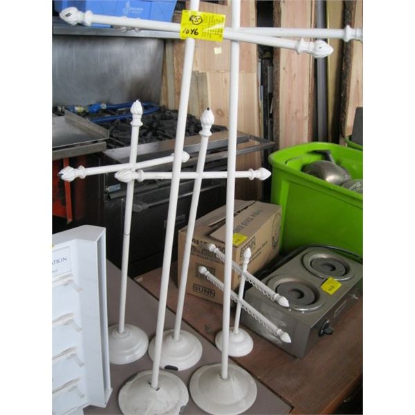 5 METAL JEWELLRY STANDS