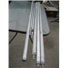 Image 1 : 4 ALUMINUM EXTENSION POLES & 2 ADJUSTABLE ALUMINUM SMALL TENT POLES