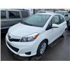 Image 1 : 2014 TOYOTA YARIS, 2DR HATCHBACK, WHITE, VIN # VNKJTUD33EA004592