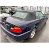 Image 3 : 2001 BMW 330 CI, 2DR CONVERTIBLE, BLUE, VIN # WBABS53491JU82796