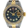 Image 7 : Rolex Ladies 2 Tone Tahitian MOP Diamond Oyster Perpetual Datejust Wristwatch