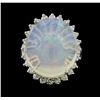Image 2 : 9.45 ctw Opal and Diamond Ring - 14KT White Gold