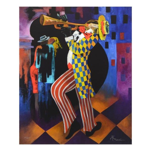 Arbe, "The Night is Young" Limited Edition on Canvas, Numbered and Hand Signed w