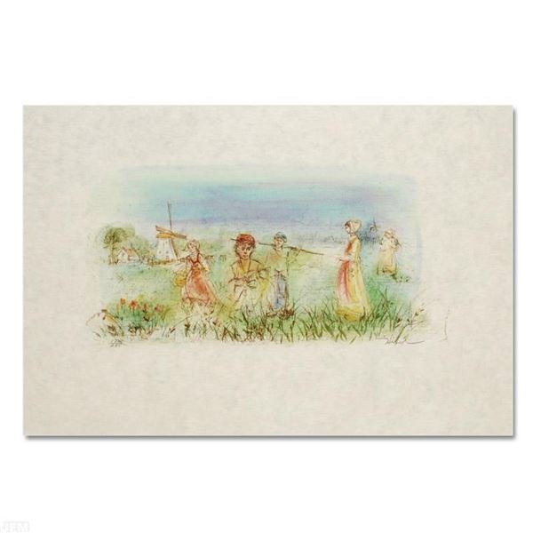 "Dutch Landscape" Limited Edition Lithograph by Edna Hibel (1917-2014), Numbered
