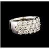 Image 1 : 14KT White Gold 2.98 ctw Diamond Ring