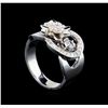 Image 4 : 0.50 ctw Diamond Ring - 14KT White Gold