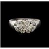 Image 2 : 14KT White Gold 0.65 ctw Diamond Ring