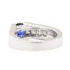 Image 3 : 1.99 ctw Sapphire And Diamond Ring - 14KT White Gold