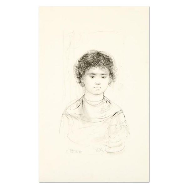 Edna Hibel (1917-2014), "Henri" Limited Edition Lithograph, Numbered and Hand Si