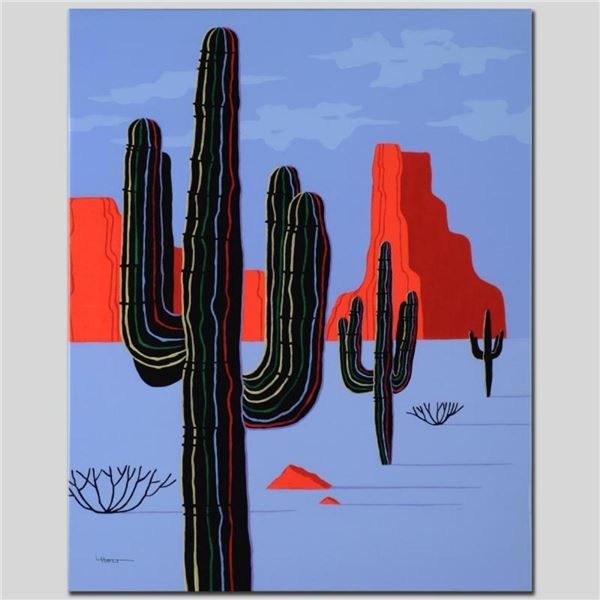 "Cacti" Limited Edition Giclee on Canvas by Larissa Holt, Numbered and Signed. T