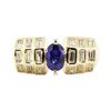 Image 2 : 1.76 ctw Sapphire And Diamond Ring - 14KT Yellow Gold